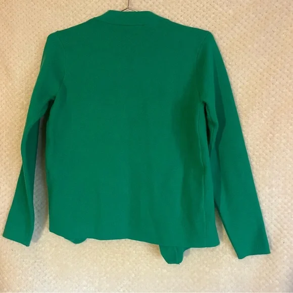Sioni Open Front Emerald Green Cardigan Rayon Blend Long Sleeves Size XS - Picture 5 of 6